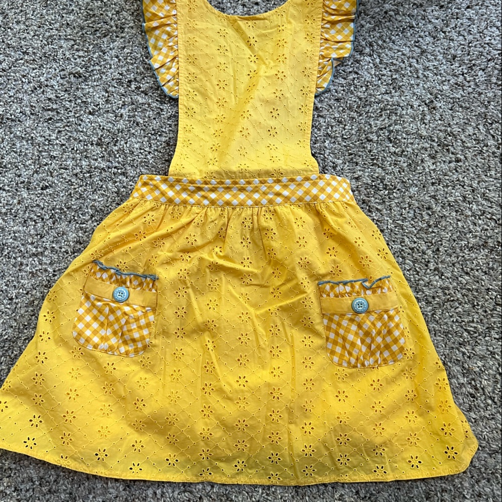 Matilda Jane yellow pinafore